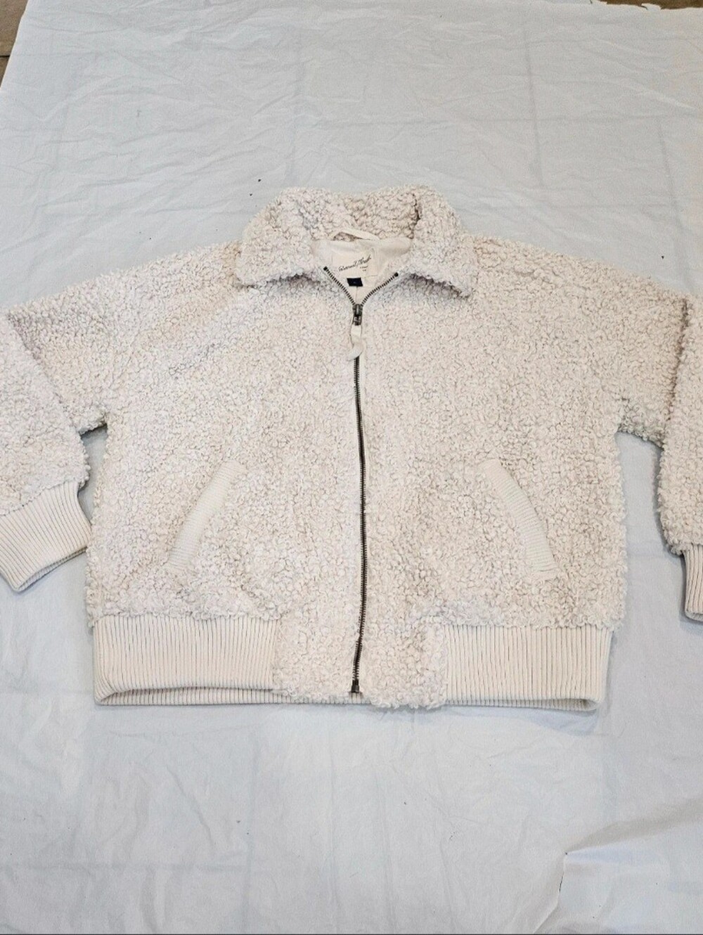 Universal Thread Sherpa Bomber Jacket Cream XS